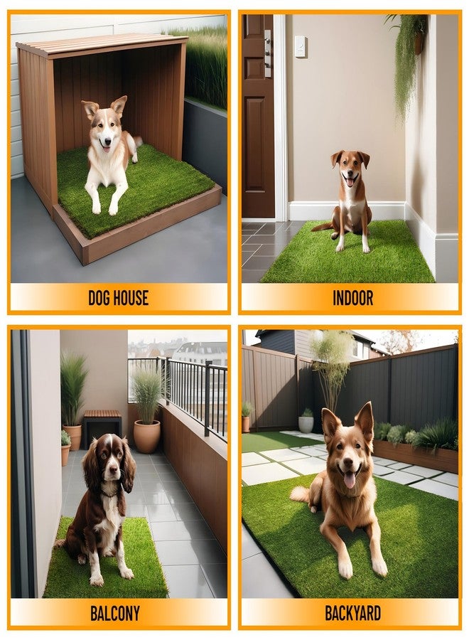 Ottomanson Artificial Grass Puppy Potty Training Pad with Tray, 15" x 30" Reusable Pee Pad for Small Pets and Dogs - Image 3